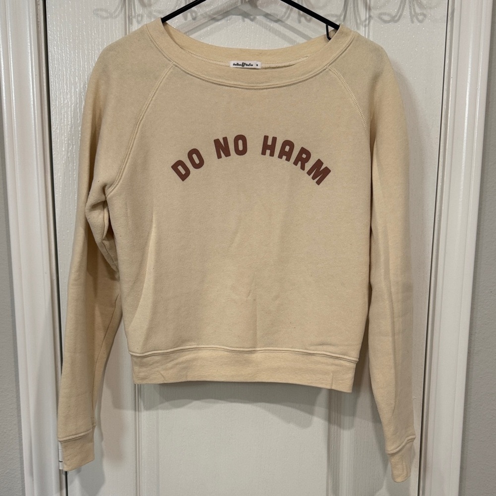 Cream 'Do No Harm' Sweatshirt